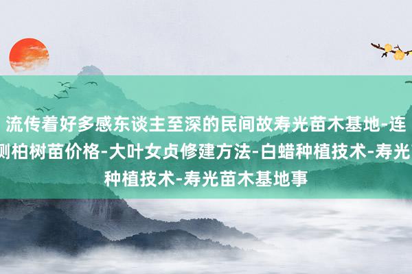 流传着好多感东谈主至深的民间故寿光苗木基地-连翘苗批发-侧柏树苗价格-大叶女贞修建方法-白蜡种植技术-寿光苗木基地事